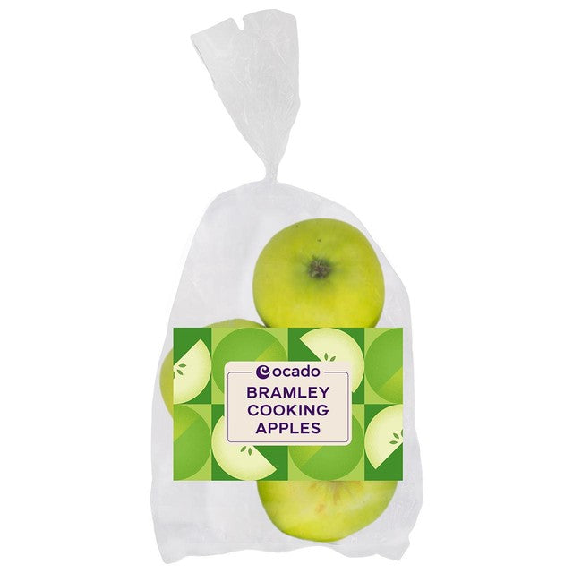 Ocado Bramley cooking apples 4 per pack, imported from the UK