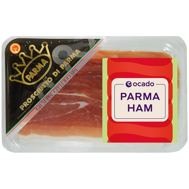 Ocado Parma Ham 80g, imported from the UK