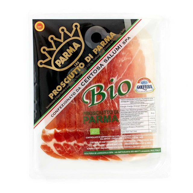 Golfera Organic Prosciutto di Parma 70g, UK version