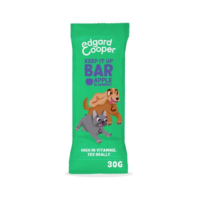 Edgard & Cooper dog treat bar apple and blueberry 30g - British product