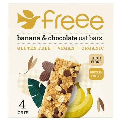 Freee Organic Gluten Free Choc Chip & Banana Oat Snack Bars 4 x 35g
