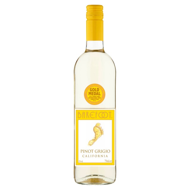 Barefoot Pinot Grigio white wine 75cl - British product