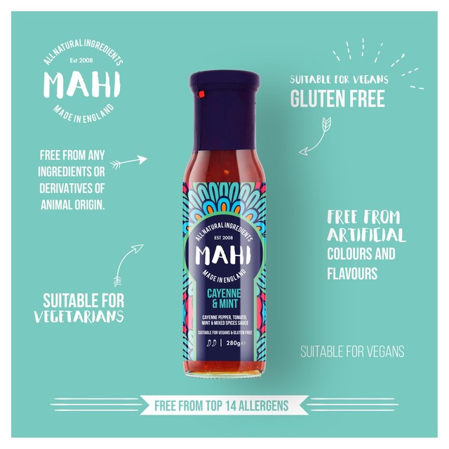 Mahi cayenne & mint sauce 280ml - British product