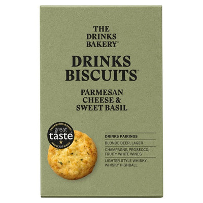 The Drinks Bakery Parmesan Toasted Pinenut & Basil Savoury Biscuits 110g
