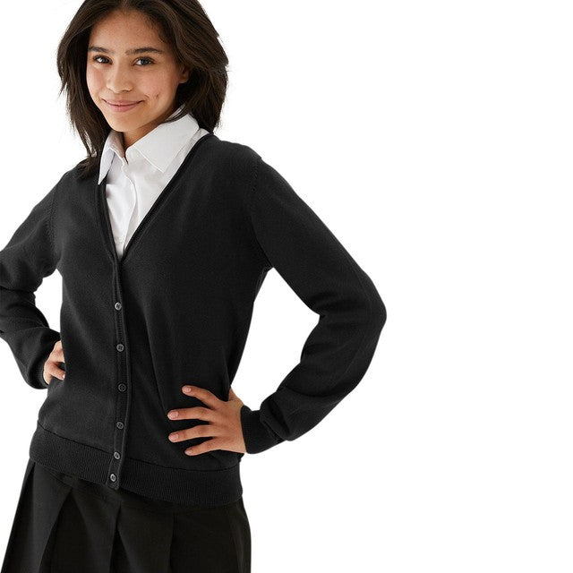 M&S black cotton cardigan 2 pack 6-7Y (British brand)