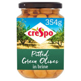 Crespo pitted green olives 354g - British product