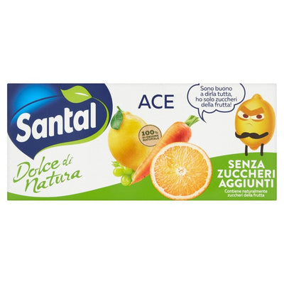 Santal No Sugar ACE Fruit and Vegetable Juice Drink 3 x 200ml
