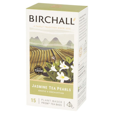 Birchall Perles de thé au jasmin Thé vert 15 Sachets
