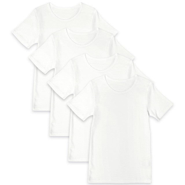 M&S cotton short sleeve vests white 4-5 years, imported from the UK