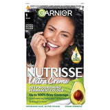 Garnier Nutrisse 1 Black Permanent Hair Dye, UK version
