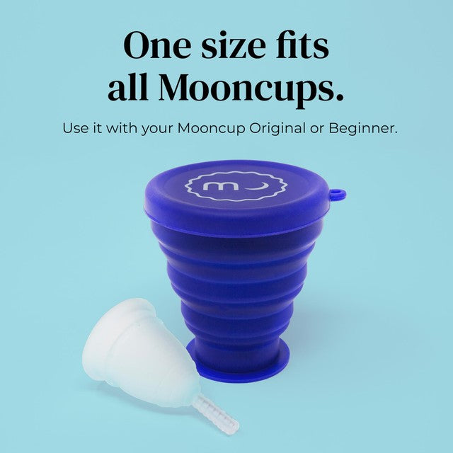 Mooncup menstrual cup cleaning pot, imported from the UK