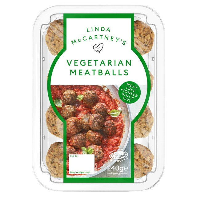 Linda McCartney Vegetarian Meatballs 240g, UK version