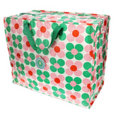 Rex London jumbo storage bag with pink and green flowers, imported from the UK