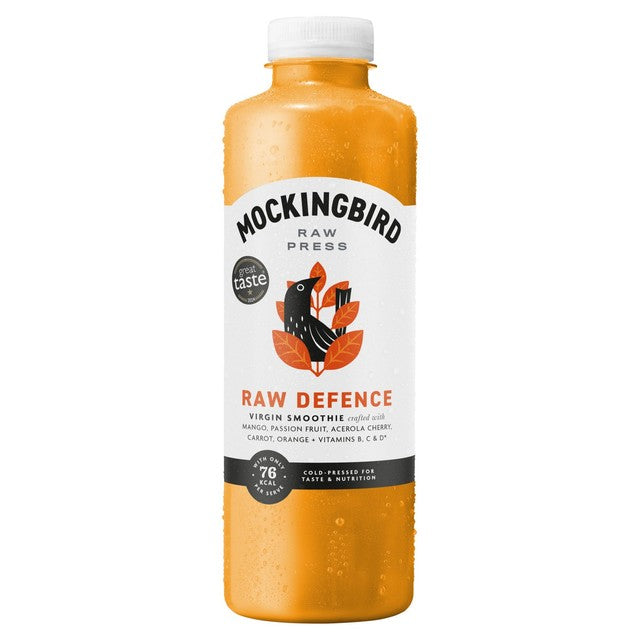 Mockingbird smoothie mango, passion fruit, carrot 750ml, imported from the UK