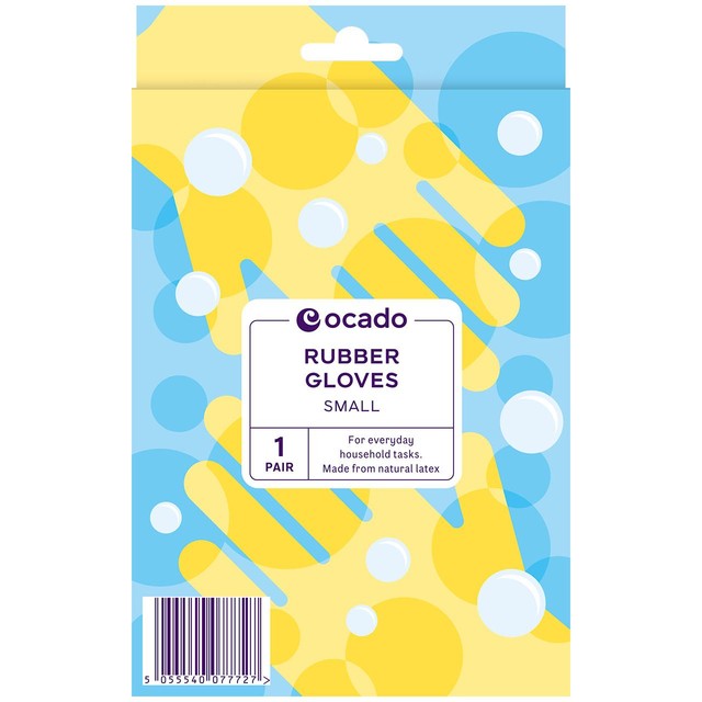 Ocado rubber gloves small, imported from the UK