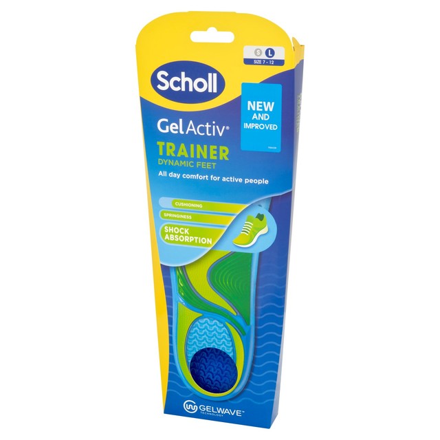 Scholl Gel Activ Trainer Insoles Large (British brand)