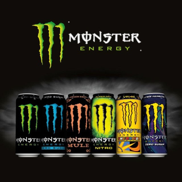 Monster traditional flavour energy drink 4 x 500ml multipack, imported from the UK