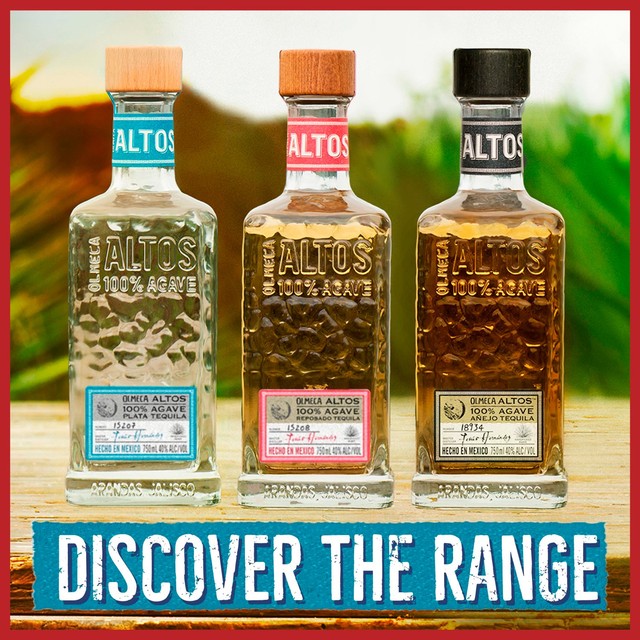 Olmeca Altos Reposado Tequila 70cl, imported from the UK
