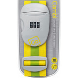 Go Travel yellow and green combi luggage strap, UK version