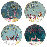Portmeirion Woodland Tales plates 4-pack (British brand)