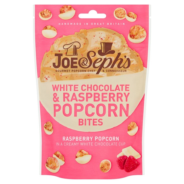 Joe & Sephs White Chocolate Popcorn Bites 63g, UK version