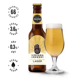 Nirvana alcohol-free bavarian helles lager 330ml, imported from the UK