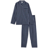 M&S navy checked pyjama set size S, imported from the UK
