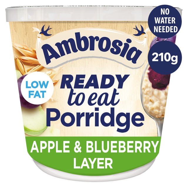 Ambrosia porridge pot apple and blueberry layer 210g - British product