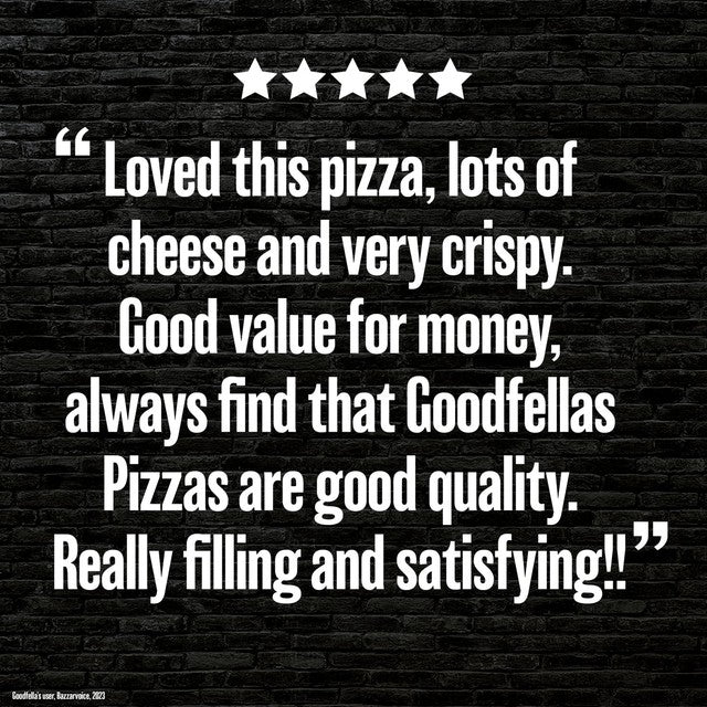 Goodfella's Margherita pizza 345g, UK version