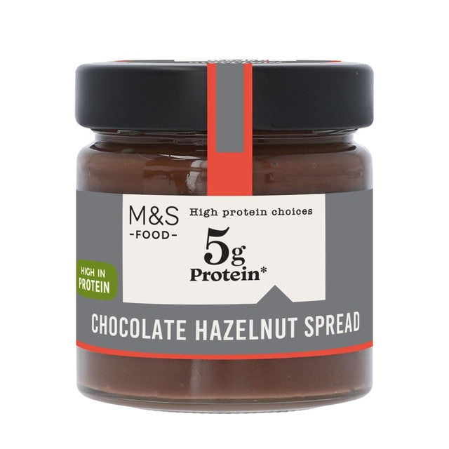 M&S high protein chocolate hazelnut spread 200g, imported from the UK