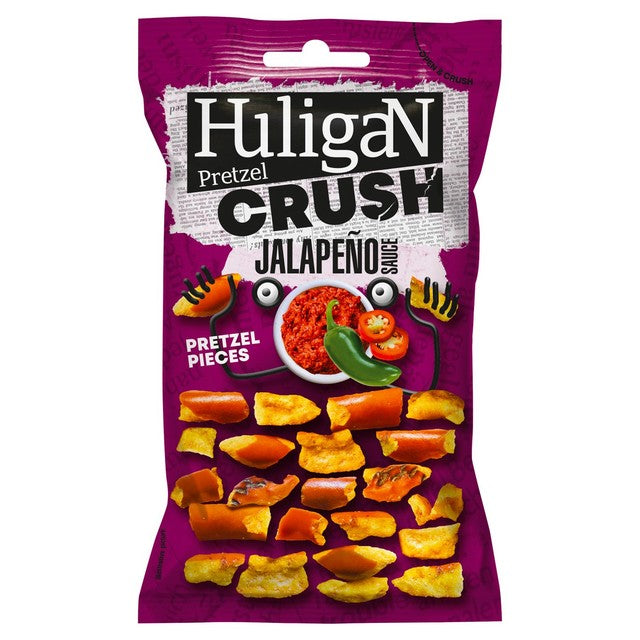 Huligan pretzel pieces jalapeno 65g, UK version