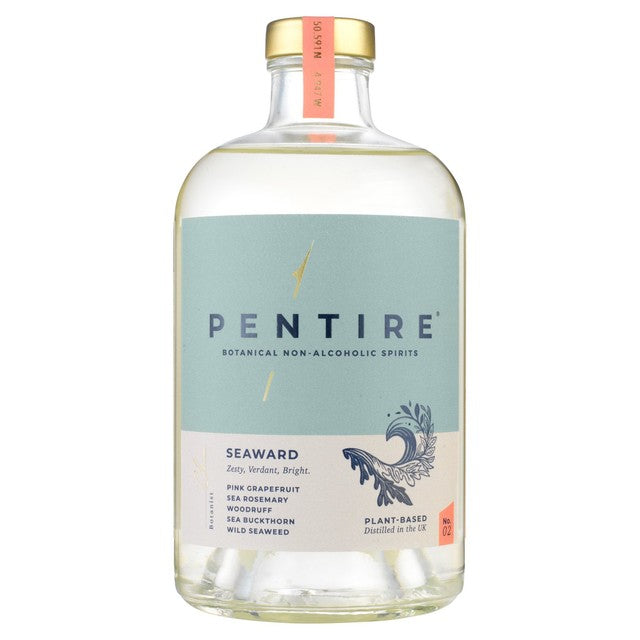 Pentire Seaward Alcohol-Free non-alcoholic spirit 70cl, imported from the UK