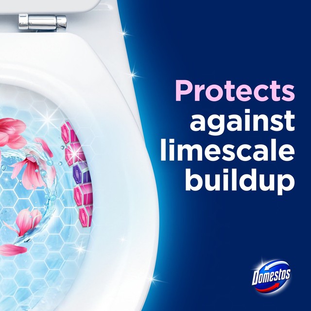 Domestos Magnolia Toilet Rim Block - British product