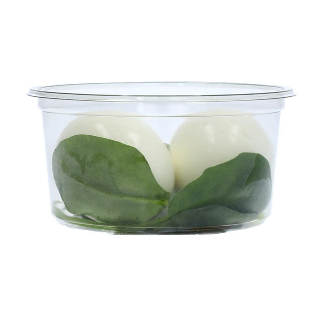 M&S Egg and Spinach snack pot 100g, imported from the UK