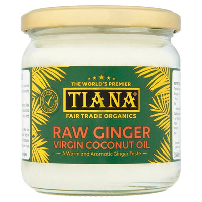 Tiana Fair Trade Rå Ingefær Jomfru Kokosolje 350ml