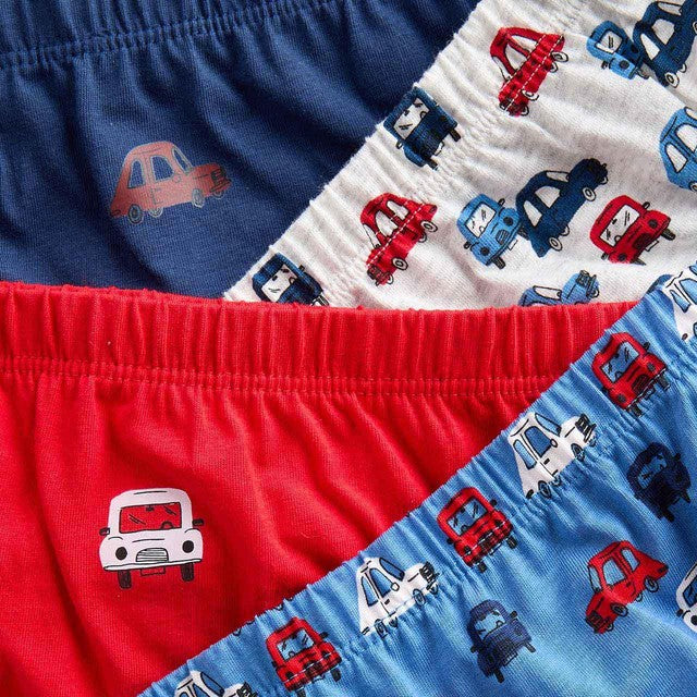 M&S Boys Cars Briefs Multi Pack 7 per Pack, imported from the UK