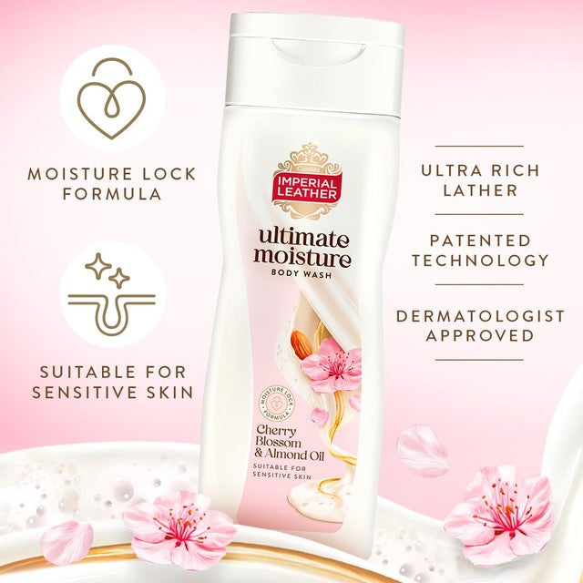Imperial Leather cherry blossom and almond oil body wash 450ml, UK version
