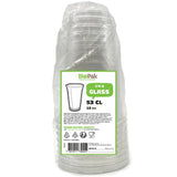 Duni recycled plastic party glasses 530ml, imported from the UK