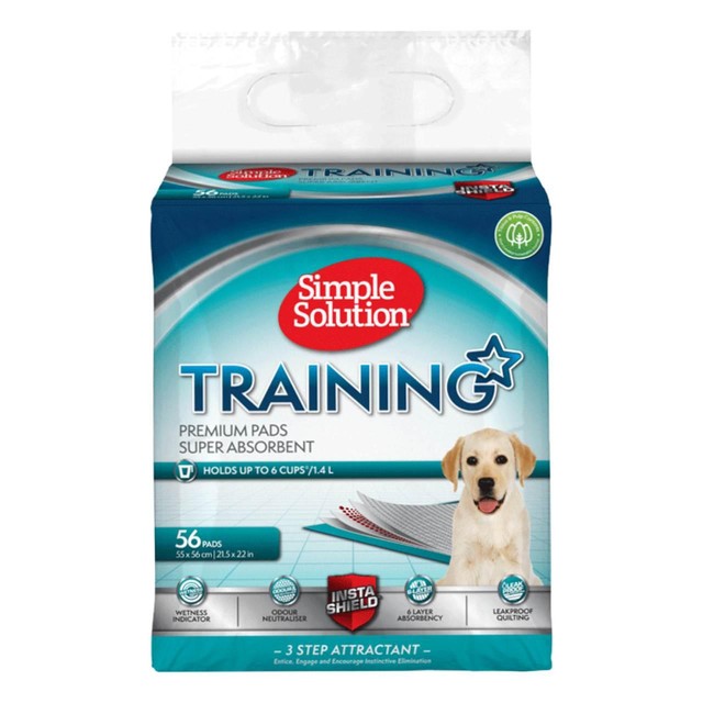 Simple Solution Puppy Training Pads 56 Pack (British brand)