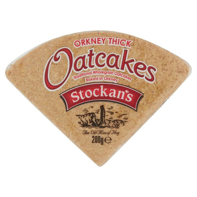 Stockan Thick Triangular Oatcakes 200g (British brand)