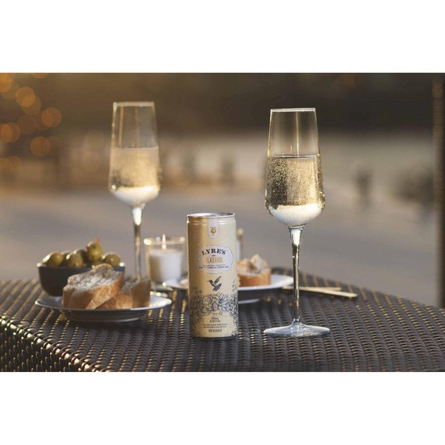 Lyre's Classico non-alcoholic sparkling drink 4 x 250ml cans, UK version