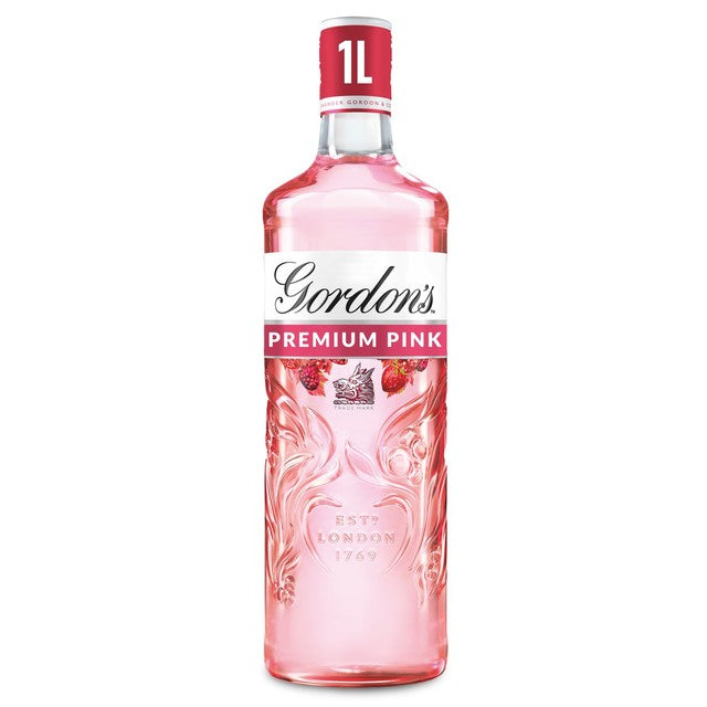 Gordon's Premium Pink flavoured gin 1L, UK version