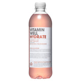 Vitamin Well rhubarb and strawberry flavoured vitamin water 500ml (British brand)
