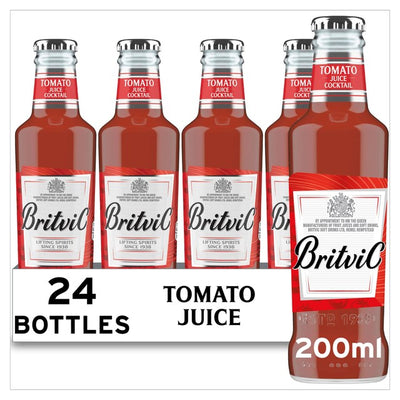 Britvic Tomato Juice Soft Drink with Lemon and Worcestershire Flavour 24 x 200ml