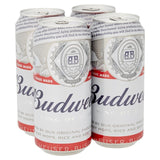 Budweiser lager beer cans 4 x 440ml - British product