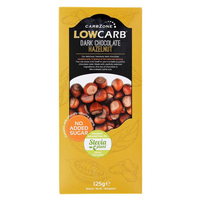 Carbzone Low Carb Dark Chocolate Hazelnut Bar 125g