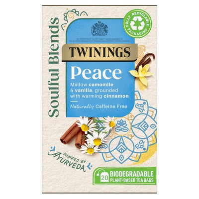 Twinings Soulful Blends Peace Camomile Vanilla Cinnamon Tea Bags 20pk