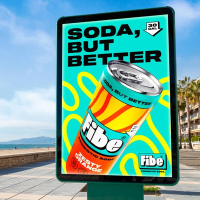 Fibe Zesty Orange Canned Fibre Drink 4 x 250ml