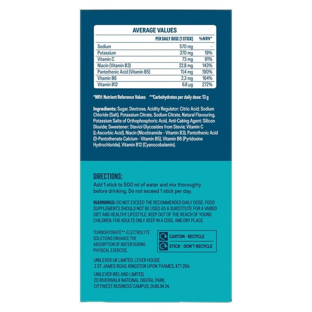 Unilever Liquid IV lemon lime electrolyte powder 15 x 16g, UK version