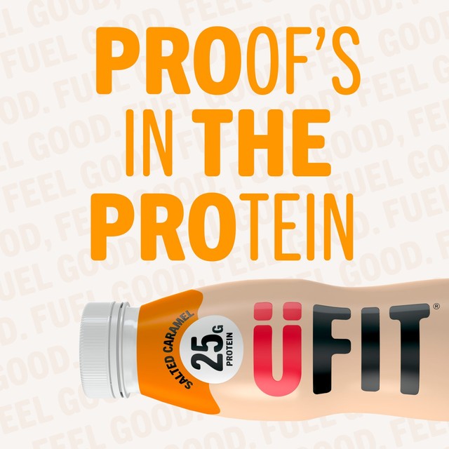 UFit salted caramel protein milkshake 330ml (British brand)